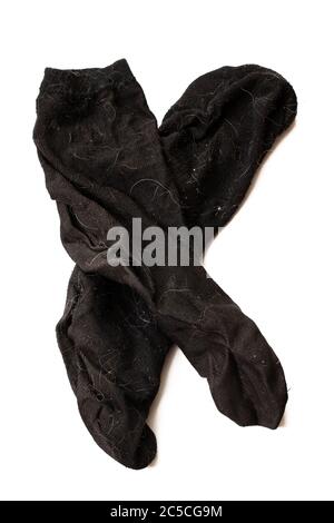 dirty sock on a white background Stock Photo - Alamy