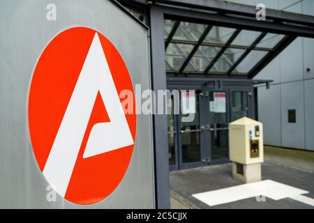 Bielefeld, Deutschland. 28th June, 2020. Bielefeld, Germany June 28, 2020: Symbol pictures - 2020 agency for work, logo, lettering, feature/symbol/symbol photo/characteristic/detail/| usage worldwide Credit: dpa/Alamy Live News Stock Photo