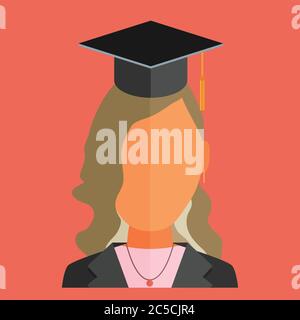 woman student graduating with uniform Stock Vector Image & Art - Alamy