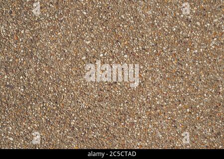 floor made of small stones and concrete. Background and texture Stock Photo
