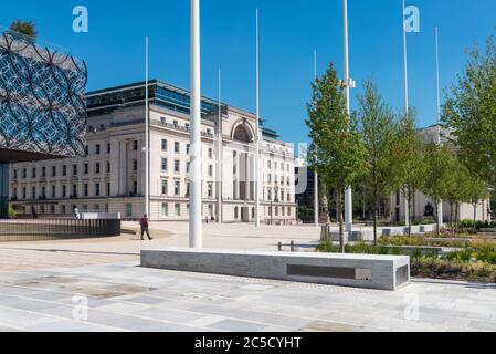 Recently refurbished Centenary Square in Birmingham city centre, UK Stock Photo
