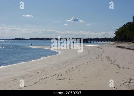 Bongaree Foreshore on Bribie Island Foreshore in Pumicestone Passage Queensland Stock Photo