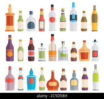 Drinks and beverages icon set Stock Vector
