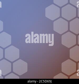 Abstract background with hexagons. Web blank card design. Vector illustration. Stock Vector