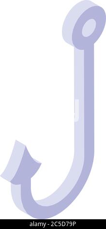 Hoax hook icon, isometric style Stock Vector
