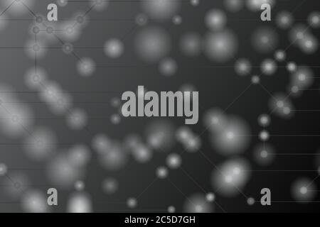 High tech vector illustration. Gray background and white light. Stock Vector
