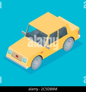 car isometric Stock Vector