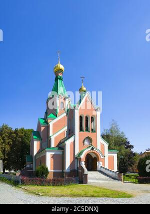 Church of Saint Gorazd, Olomouc, Czech Republic / Czechia, Central Europe - sacral building, orthodox church. Is is made in neo-byzantine style Stock Photo