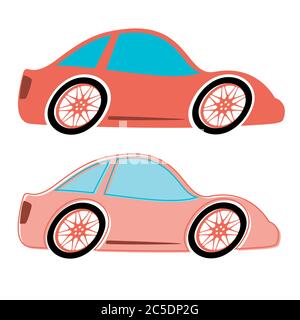 Cars vector. Flat style Stock Vector