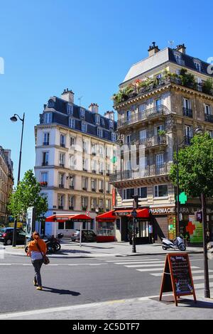 Beautiful decorated pedestrian streets and buildings around the center ...