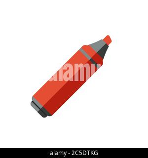 Colorful marker pen. Kids vivid painting tools, various color palette. Artist and Children pencils. Stock Vector illustration. Stock Vector