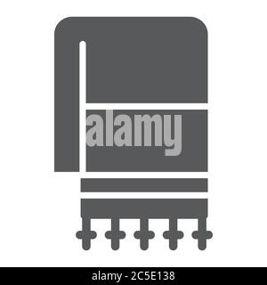 Jewish tallit glyph icon, religion and israel, jew tallit sign, vector graphics, a solid pattern on a white background. Stock Vector