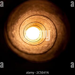 Light at the end of the tunnel concept Stock Photo