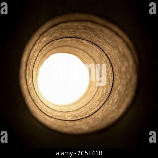 Light at the end of the tunnel concept Stock Photo