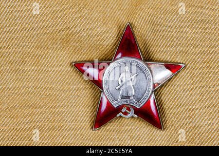 The soviet Red Star order Stock Photo