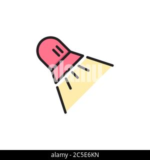 Scenic spotlight icon vector isolated on white background Stock Vector