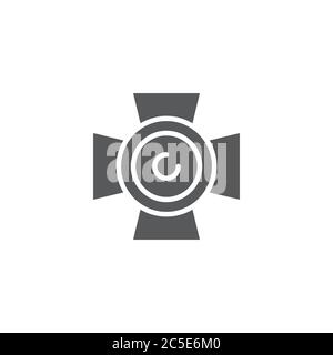 Scenic spotlight icon vector isolated on white background Stock Vector