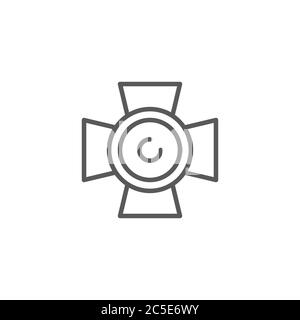 Scenic spotlight icon vector isolated on white background Stock Vector