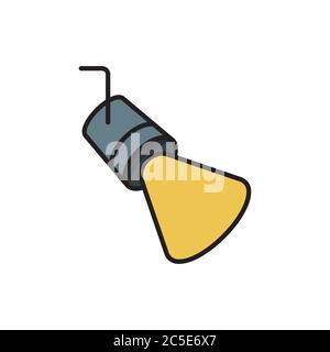 Scenic spotlight icon vector isolated on white background Stock Vector