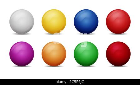 Stock vector of snooker balls isolated on white Stock Vector