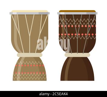 Vector illustration of African djembe drum Stock Vector Image & Art - Alamy