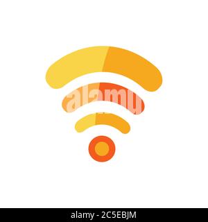 Wifi Signal Icon Simbol in trendy flat style isolated. Stock Vector illustration. Stock Vector