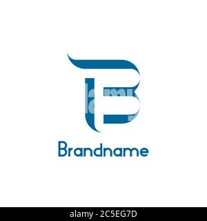 Initial letter B logo, elegant and modern monogram design concept, isolated on white background. Stock Vector