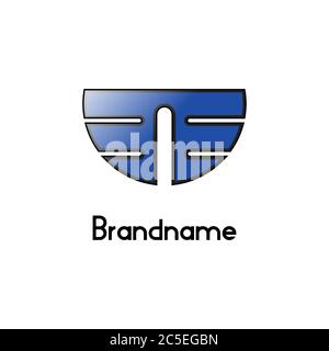 Wing graphic logo template, simple and minimal design concept, Abstract business logo, isolated on white background. Stock Vector