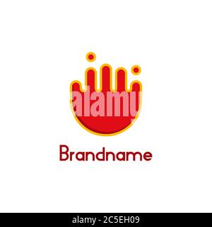 Creative fire logo, simple, minimal and unique design concept, isolated on white background. Stock Vector