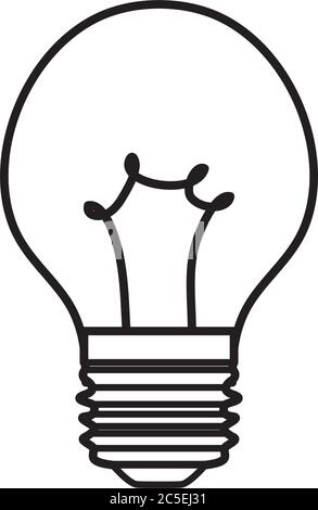halogen bulb icon over white background, silhouette style, vector ...