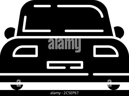 Auto black glyph icon Stock Vector