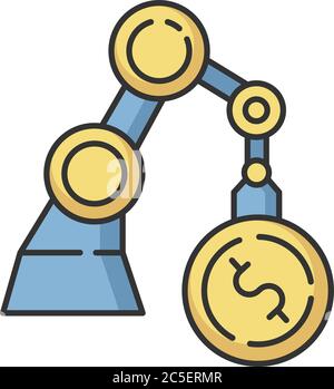 Business RGB color icon Stock Vector