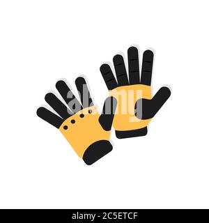 Sport gloves on white background. Stock Illustration. Stock Vector