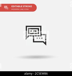 Hosting Simple vector icon. Illustration symbol design template for web mobile UI element. Perfect color modern pictogram on editable stroke. Hosting icons for your business project Stock Vector