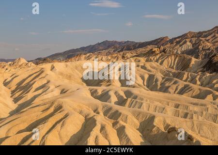 Rock formations at Zabriskie Point in Death Valley Stock Photo