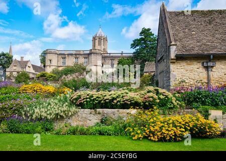 The Christ Church College and gardens at the University of Oxford Stock Photo