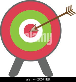 Target Icon Bullseye Business Success Accuracy Dartboard Illustration Stock Vector