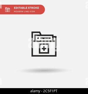 Storage Simple vector icon. Illustration symbol design template for web mobile UI element. Perfect color modern pictogram on editable stroke. Storage icons for your business project Stock Vector