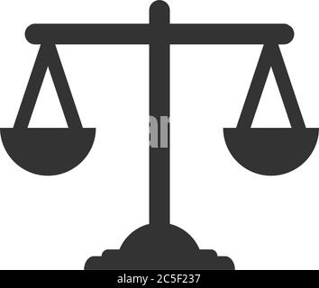 Balance. decision. justice. law. scale Icon in Thin. Regular. Bold Line and  Glyph Style. Vector illustration 12962718 Vector Art at Vecteezy