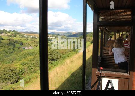 Brecon Mountain Railway in Glamorgan. Wales Stock Photo