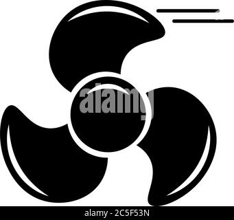 Fan Propeller icon engine or motor vector. Type of fan illustration on white background Stock Vector