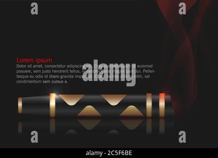 Red light saber Stock Vector
