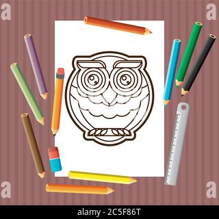 flat art painter workshop. Vector illustration design Stock Vector