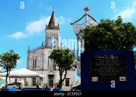 Salvador, Brazil. 02nd July, 2020. Independence Day of Bahia, in times of pandemic, in Salvador, (BA). In the photo, Largo da Lapinha. Credit: Mauro Akiin Nassor/FotoArena/Alamy Live News Stock Photo