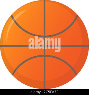 Basketball icon simple 3d vector illustration isolated eps10 on white background Stock Vector