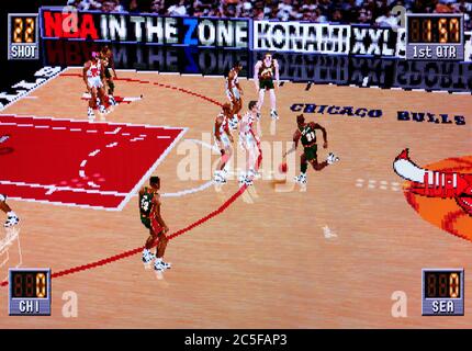 NBA In The Zone 2 - Sony Playstation 1 PS1 PSX - Editorial use