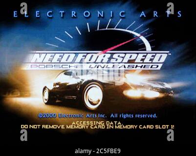 Road & Track presents The Need for Speed - Sony Playstation 1 PS1 PSX -  Editorial use only Stock Photo - Alamy