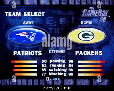 NFL Game Day '97 - Sony Playstation 1 PS1 PSX - Editorial use only Stock  Photo - Alamy