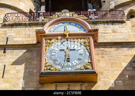 Grosse Closhe Bell tower gate in Bordeaux in a beautiful summer day, France Stock Photo