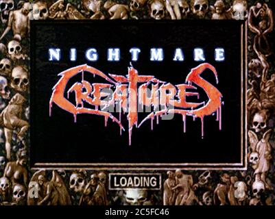 Nightmare Creatures - Sony Playstation 1 PS1 PSX - Editorial use only Stock Photo